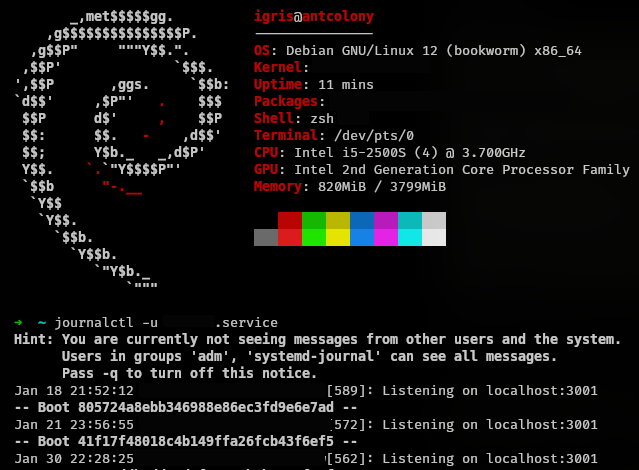 journal output